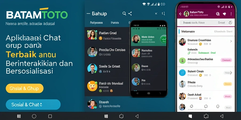 Antarmuka BATAMTOTO yang menarik untuk Chat Grup.
