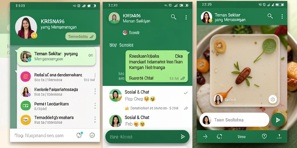 Tampilan antarmuka KRISNA96 yang ramah pengguna untuk Teman Sekitar.