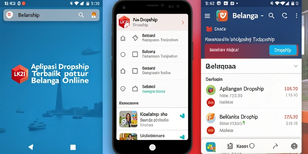 Antarmuka aplikasi LK21 untuk pengalaman belanja yang praktis.