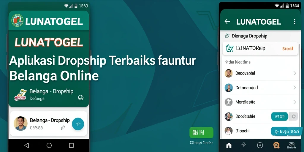 Tampilan antarmuka LUNATOGEL yang memudahkan pengguna dalam dropshipping.