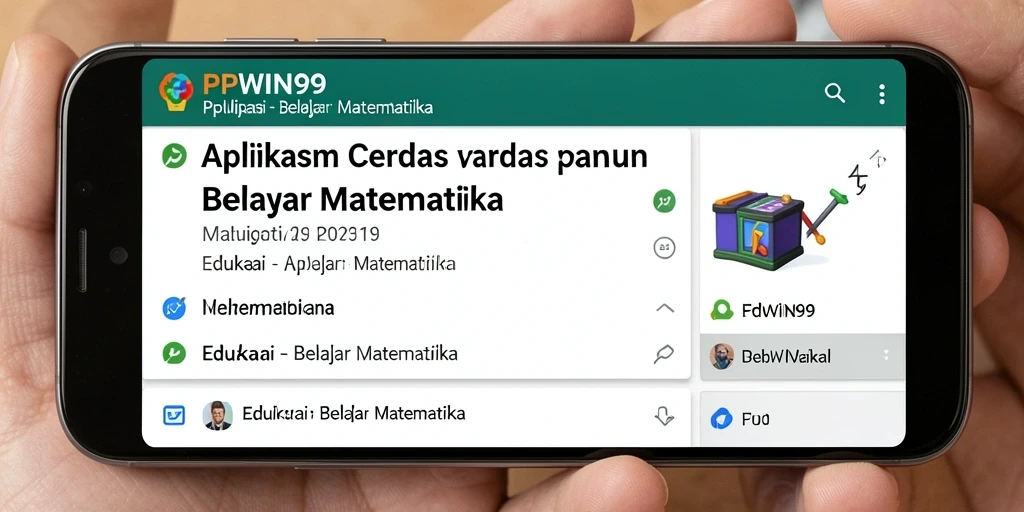 Tampilan antarmuka pengguna PPWIN99 yang menarik dan edukatif.